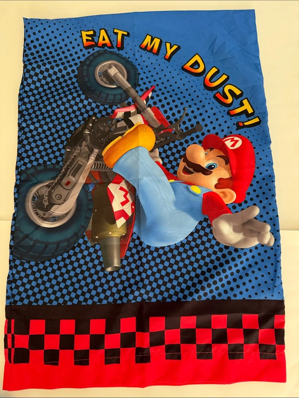 Mario & Luigi MarioKart 3 Piece Twin Sheet Set  - flat, fitted and pillowcase